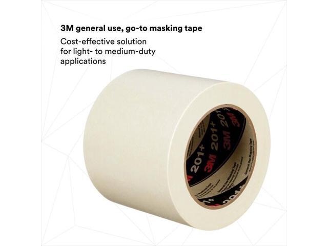 3M 201+ Masking Tape,Tan,Rubber,3-25/32' W,PK8