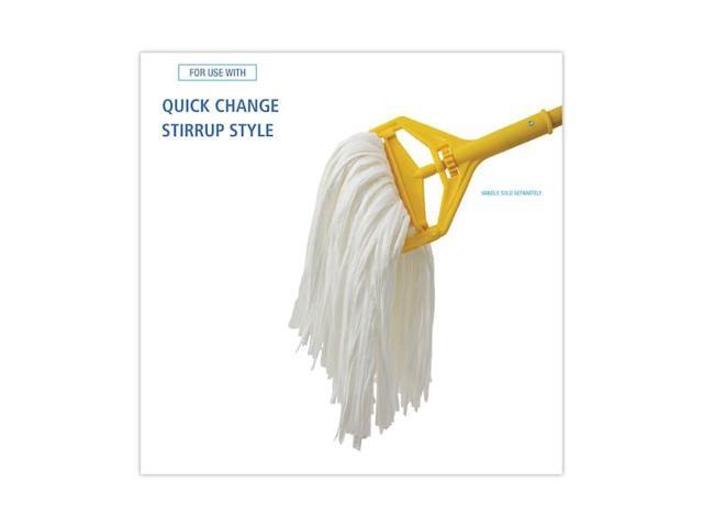 BOARDWALK BWKBW2024 Cut-End Wet Mop, White, Polyester/Rayon, PK12, BWKBW2024