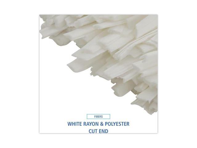 BOARDWALK BWKBW2024 Cut-End Wet Mop, White, Polyester/Rayon, PK12, BWKBW2024