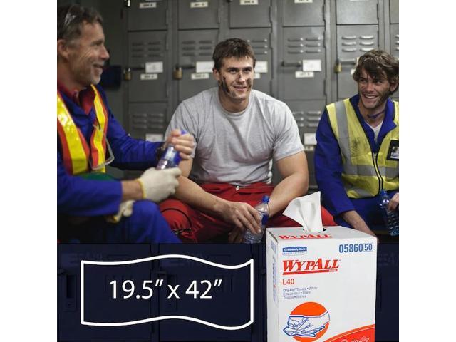 KIMBERLY-CLARK PROFESSIONAL 05860 WypAll Power Clean L40 Extra Absorbent Towels