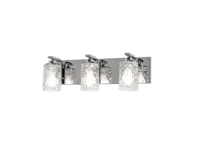Photos - Chandelier / Lamp AFX ABLV2407MBPC Annabel - 3-Light Vanity - Polished Chrome Finish - Clear 
