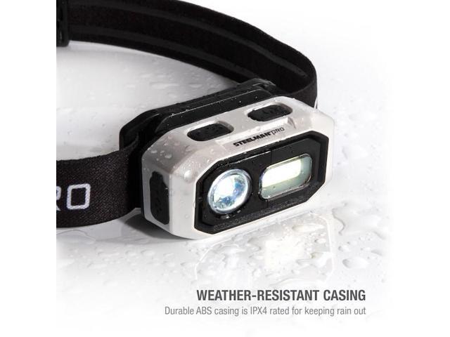 STEELMAN 60739 300 Lumen Motion-activated LED Rechargeable Headlamp