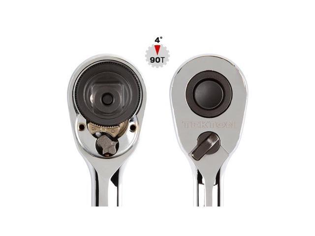 TEKTON SRH91105 1/4, 3/8 Inch Drive Quick-Release Stubby Ratchet Set, 2-Piece