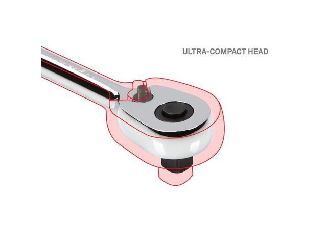 TEKTON SRH91105 1/4, 3/8 Inch Drive Quick-Release Stubby Ratchet Set, 2-Piece