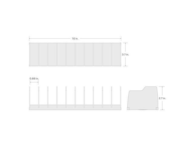 TEKTON ORG41210 10-Tool Pliers Organizer Rack