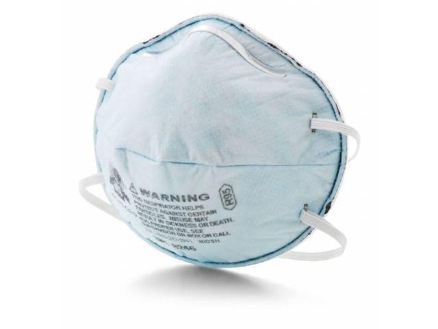3M 8246 Disposable Respirator, Nuisance Acid Gas, R95, Molded, Dual,