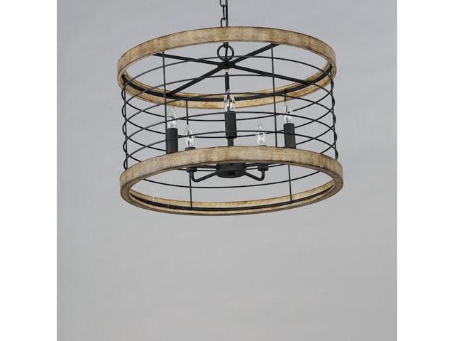 MAXIM LIGHTING 12515DWBK Homestead 24' 5-Light Chandelier