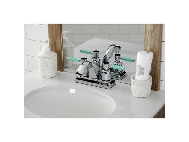 FAUCETURE FSC4641DKL FSC4641DKL 4' Centerset Bathroom Faucet, Polished Chrome