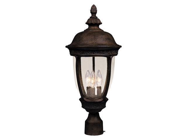 MAXIM LIGHTING 3461CDSE Knob Hill DC 3-Light 13' Wide Sienna Outdoor Pole/Post