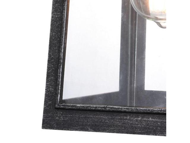VAXCEL T0591 Pilsen 6.5-in Black Outdoor Wall Lantern, Dusk to Dawn Photocell