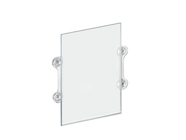 AZAR DISPLAYS 106608 11'W x 17'H Sign Frame W/ suction cups, PK2