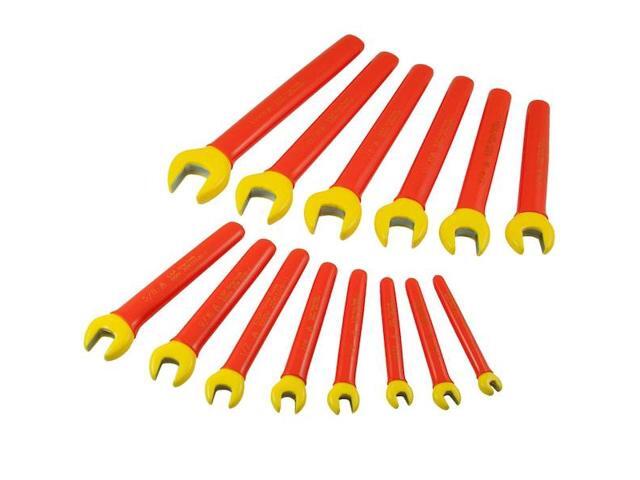 GRAY TOOLS DO14-I 14 Piece SAE Open End Wrench Set, 1/4' - 1', 1000V Insulated
