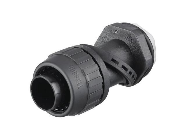 HUBBELL WIRING DEVICE-KELLEMS PS0759NBK Conduit Fitting Connector, 3/4 in,