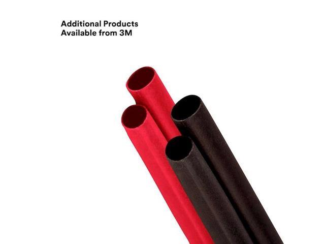 3M ITCSN-0800-6'-BLACK-12-3 PC PKS Adhesive Lined Heat Shrink Tube, Heavy Wall,