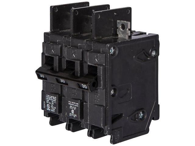 SIEMENS BQ3B040 Miniature Circuit Breaker, 40 A, 240V AC, 3 Pole, Bolt On