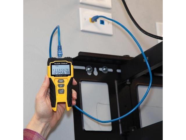 KLEIN TOOLS vdv526-200 Cable Tester, LAN Scout Jr. 2, Backlit LCD, Multiple