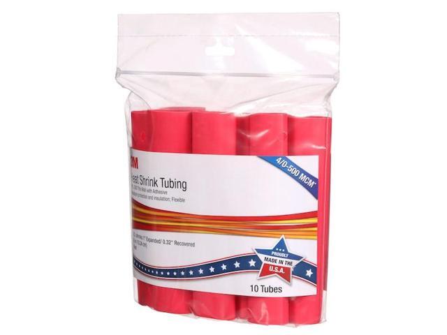3m Shrink Tubing 6 in Red 1 in ID PK10 EPS300-1-6 -RED-10-10 PC PKS - image 3