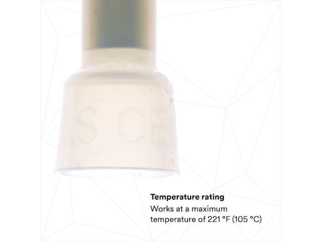 3M S-31-A Crimp Wire Connector, 10 AWG Max, Clear, Nylon Insulation, 600 V, 50