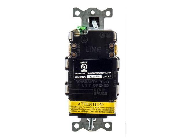 HUBBELL WIRING DEVICE-KELLEMS GFR15GRY GFCI Receptacle, 15A, 125VAC, 5-15R, Gray