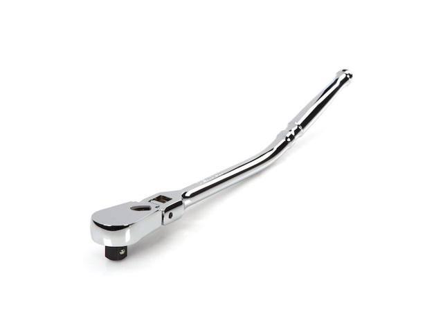 TEKTON SRH23214 1/2 Inch Drive x 14 Inch Flex Head Bent Handle Long Ratchet