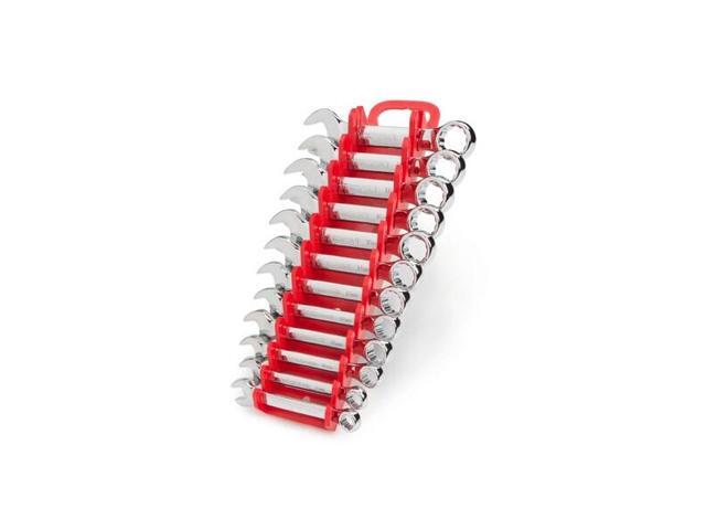 TEKTON WRN01170 Stubby Combination Wrench Set with Holder, 12-Piece (8-19 mm)