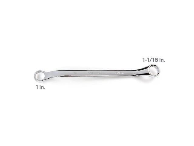 TEKTON WBE23325 1 x 1-1/16 Inch 45-Degree Offset Box End Wrench