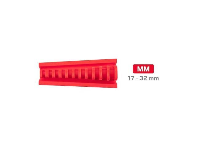 TEKTON ORG26411 11-Tool 1/2 Inch Drive Crowfoot Wrench Organizer Rack, Red