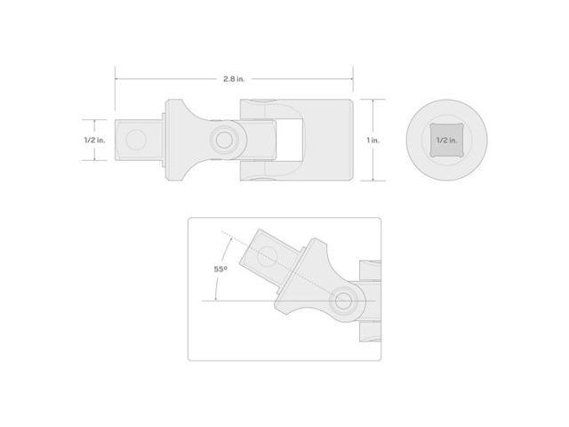 TEKTON SHA22102 1/2 Inch Drive Universal Joint