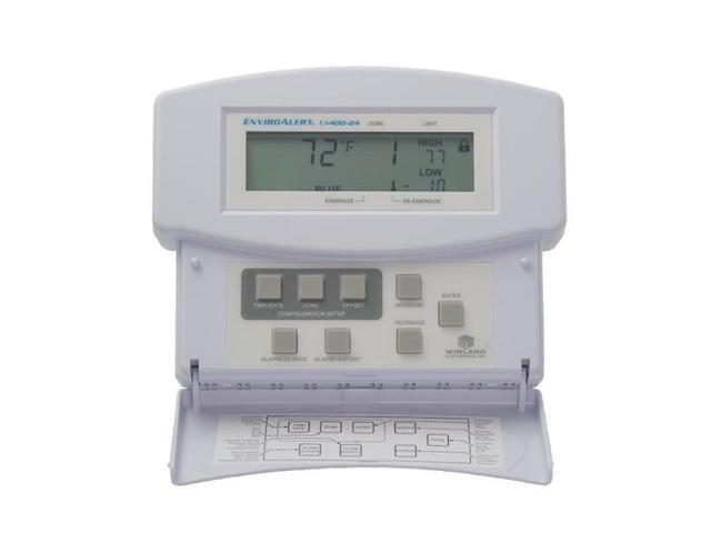 WINLAND ELECTRONICS EA400-24 Temperature Alarm,-30 to 120 deg. F