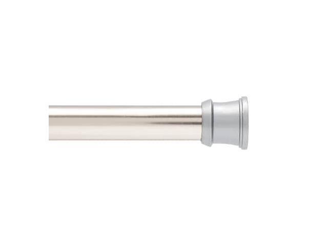 kenney fashion tension shower curtain rod, 4272', brushed nickel