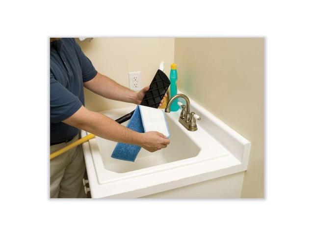 RUBBERMAID COMMERCIAL FGQ40900BL00 Wet Mop, Blue, Microfiber, PK12, FGQ40900BL00