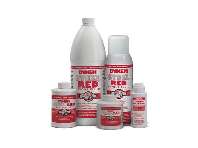 DYKEM 80496 Dykem Steel Red, Layout Fluid, Bottle, 8 oz