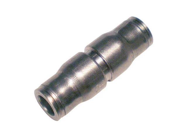 LEGRIS 3606 08 00 Push-Fit Union Fitting, 5/16 in Tube Size, Brass, Silver