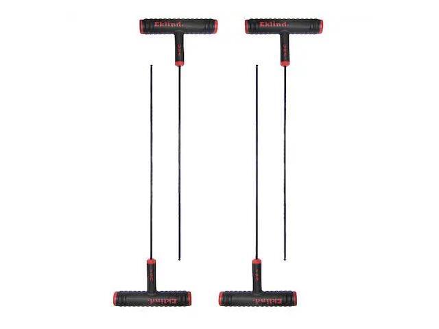 EKLIND 61806 SAE Plain Ball Hex Key, 3/32' Tip Size, 9 in Long, 3 in Short, 4 PK