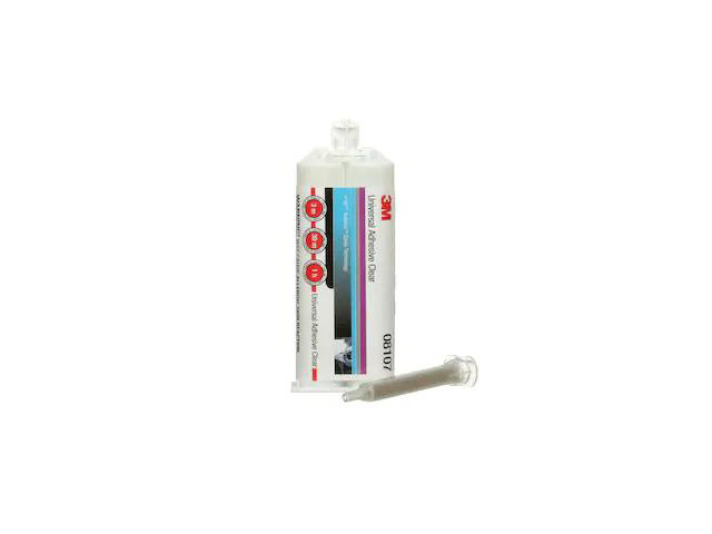 3M 08107 Epoxy Adhesive, 8107 Series, White, Drum, 1:01 Mix Ratio, 1 hr