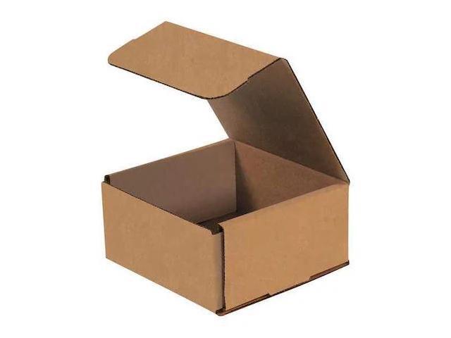 PARTNERS BRAND M663K Corrugated Mailers, 6 x 6 x 3, Kraft, 50/Bundle