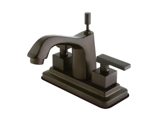 Kingston Brass KS864.QLL Executive Centerset Bathroom Faucet with Brass Pop-Up D, Oil Rubbed Bronze