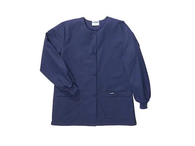 LANDAU 7525BNPLRG Warm up Jacket, Cotton/Polyester, Long Sleeve, 4 Pockets,