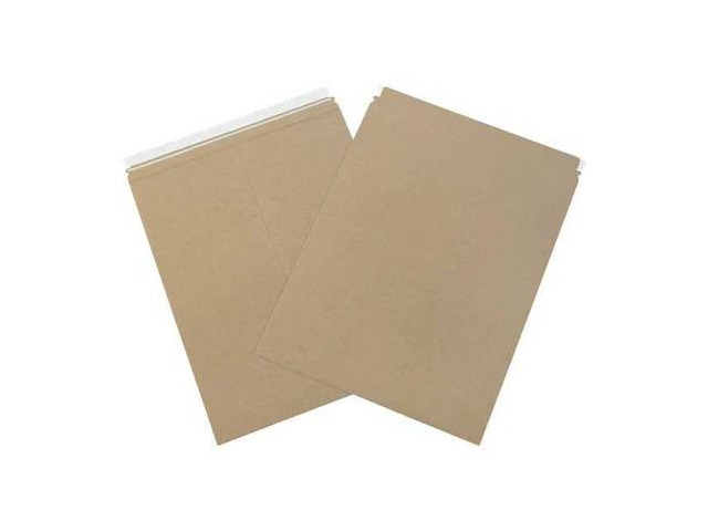PARTNERS BRAND RM7K Self-Seal Flat Mailers, 17' x 21', Kraft, PK100
