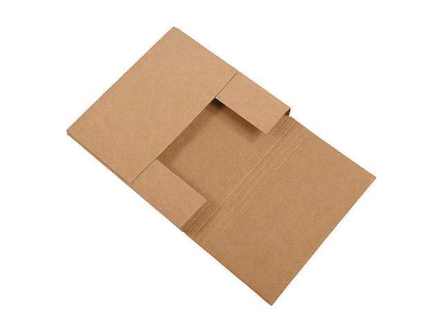 PARTNERS BRAND M14144BFK Easy-Fold Mailers, 14' x 14' x 4', Kraft, 50/Bundle