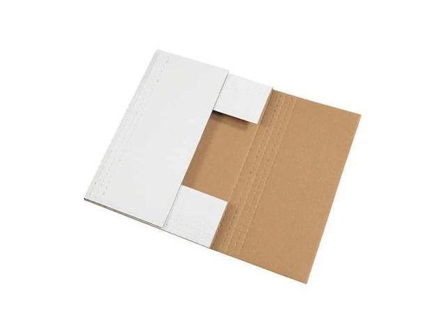 PARTNERS BRAND M1482BF Easy-Fold Mailers, 14 1/8 x 8 5/8 x 2, White,