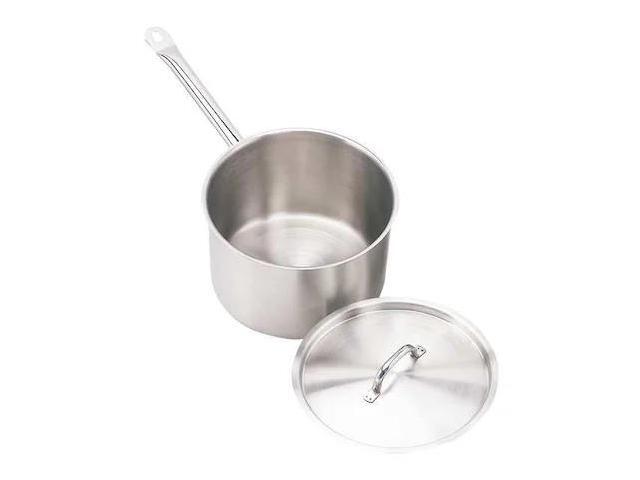 CRESTWARE SSPAN2WC Sauce Pan w/Cover,2 qt,8 In.,SS
