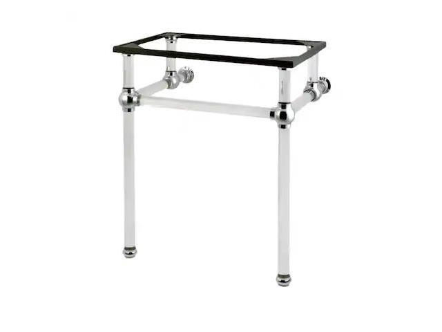 Fauceture VAH242030C Console Basin Holder with Acrylic Pedestal, Polished Chrome