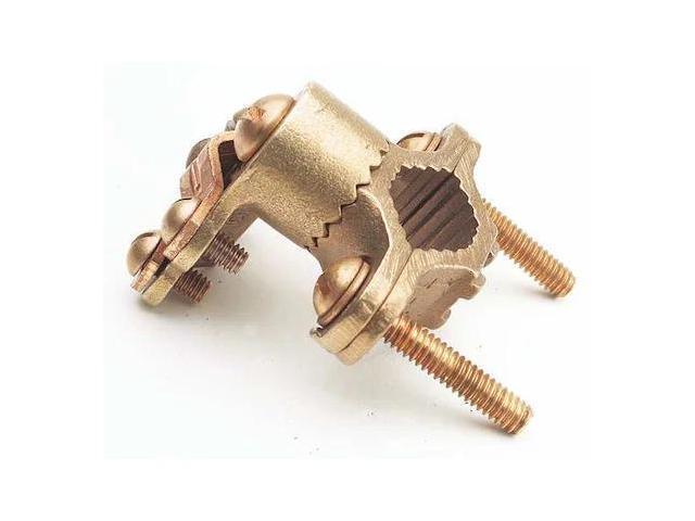 BURNDY C11HD4/0DB Connector,Bronze,Overall L 2.25in
