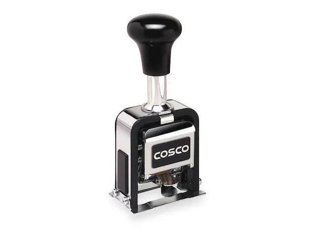 COSCO 038731 Self-Ink Number Machine Stmp, 18 Font