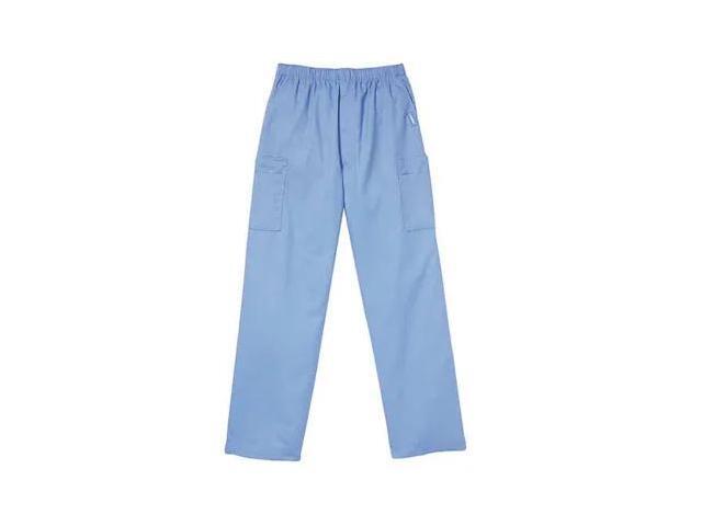 LANDAU 8555BCPLRG Scrub Cargo Pants, Cotton/Polyester, Drawstring Waist, 31 in