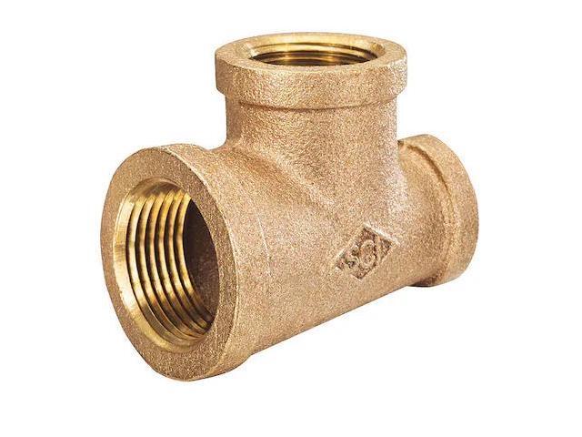 SMITH-COOPER 4385006260 Reducing Tee,3'x2',125,Brz Nl
