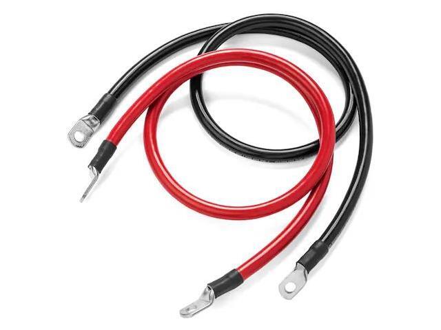 SPARTAN POWER SP-2FT1/0CBL38 2 foot 1/0 AWG Battery Cable Set with 3/8' Ring