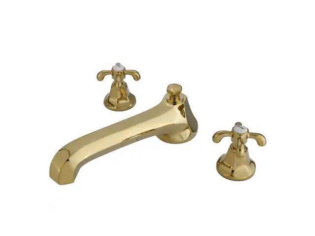 Kingston Brass KS4302TX Roman Tub Filler, Polished Brass