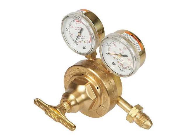 VICTOR 0781-0583 Gas Regulator, Acetylene, Single Stage, 0.825'-14 Inlet,